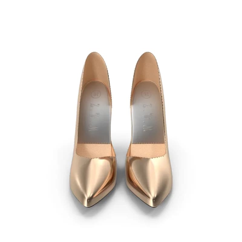Golden Shoes Woman